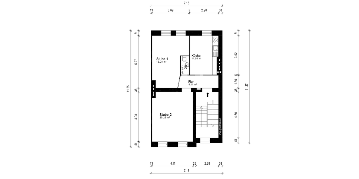 Grundriss 1 OG